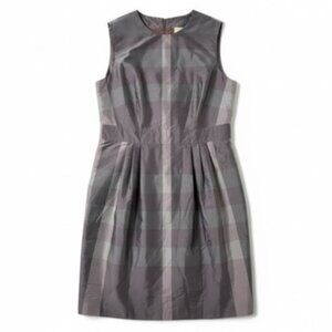 Burberry London Sleeveless purple/grey Nova check pattern US Size 12  w/Belt